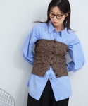 「NOGLE/ノグル」ミックスニットボタンビス...の詳細画像3