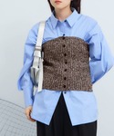 「NOGLE/ノグル」ミックスニットボタンビス...の詳細画像2