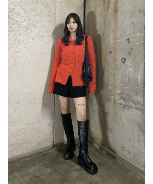 SLY（スライ） カーディガン WAIST SHAPE KNIT TOPS ウエストシェイプ