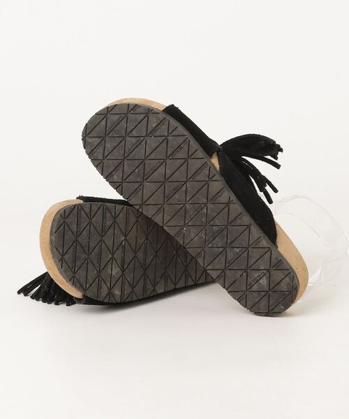 「Minnetonka」 フラットサンダル 5 ブラック レディース_画像3
