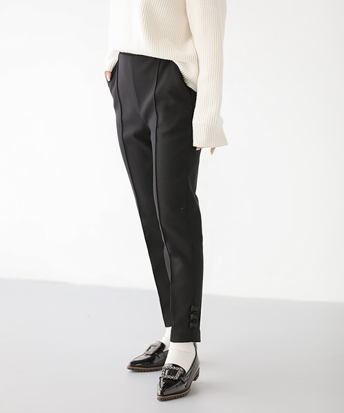 Fit more（フィットモア） パンツ 裾リボン裏起毛パンツ レディース