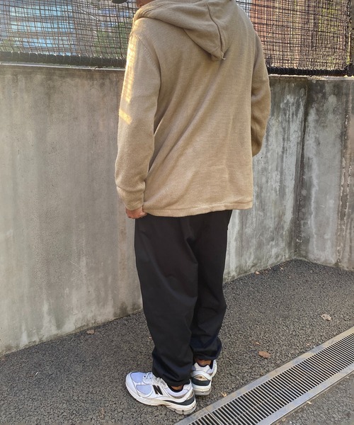 VENCE EXCHANGE カーディガン 裏ボアフリースニットフード付