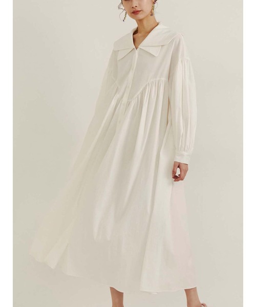 「PAMEO POSE」 シャツワンピース FREE グリーン レディース_画像2