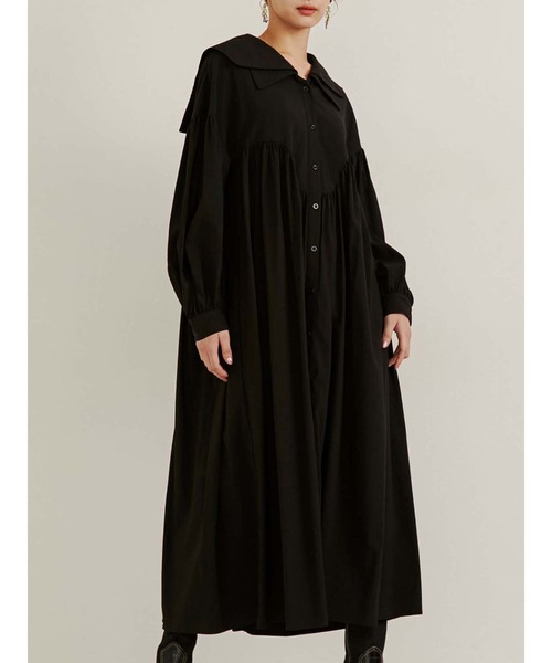 「PAMEO POSE」 シャツワンピース FREE グリーン レディース_画像3