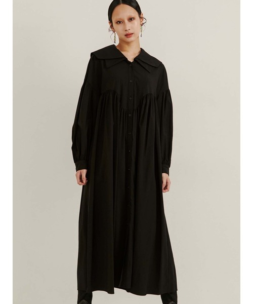 PAMEO POSE（パメオ ポーズ） シャツワンピース FREE グリーン