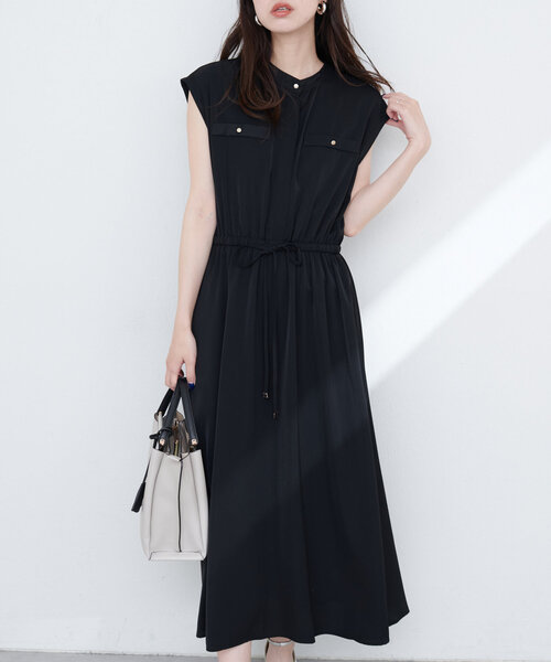 「natural couture」 半袖ワンピース FREE サックスブルー レディース_画像3