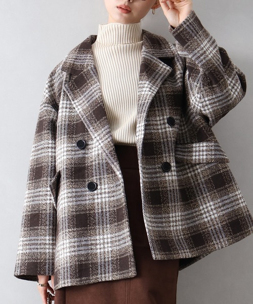 SpRay（スプレイ） コート アウター チェックBIGジャケット