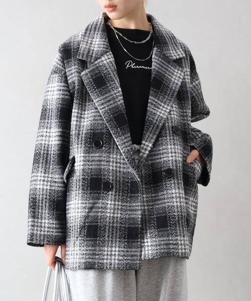 OHGA チェックアウター　コート　ジャケット CHECK COAT | OHGA