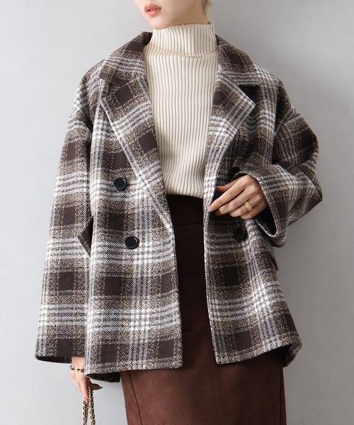 SpRay（スプレイ） コート アウター チェックBIGジャケット