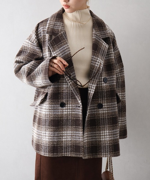 SpRay（スプレイ） コート アウター チェックBIGジャケット