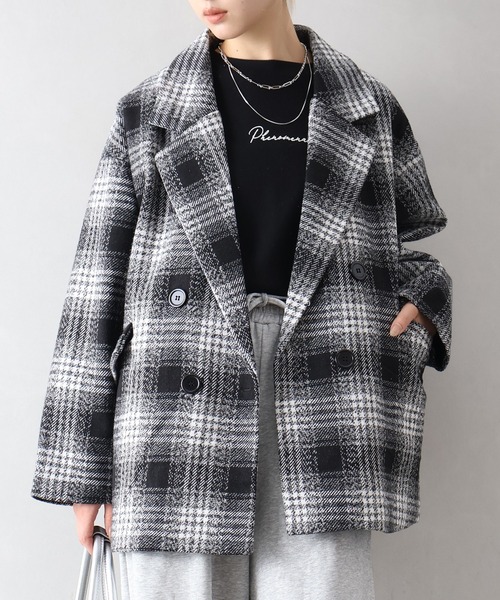 SpRay（スプレイ） コート アウター チェックBIGジャケット