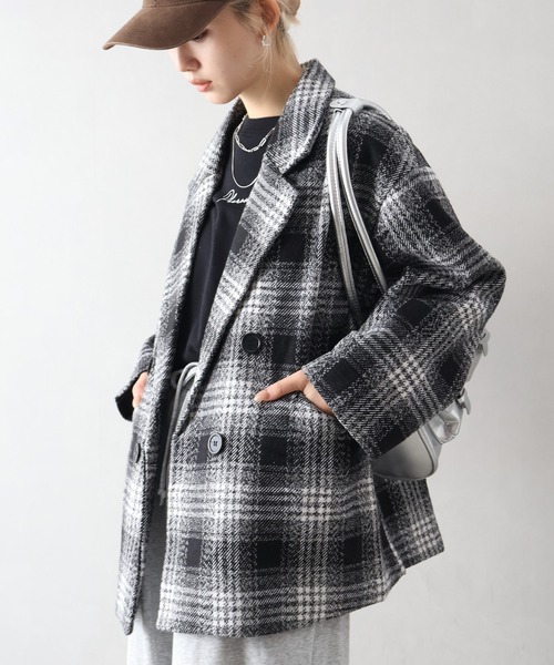 SpRay（スプレイ） コート アウター チェックBIGジャケット