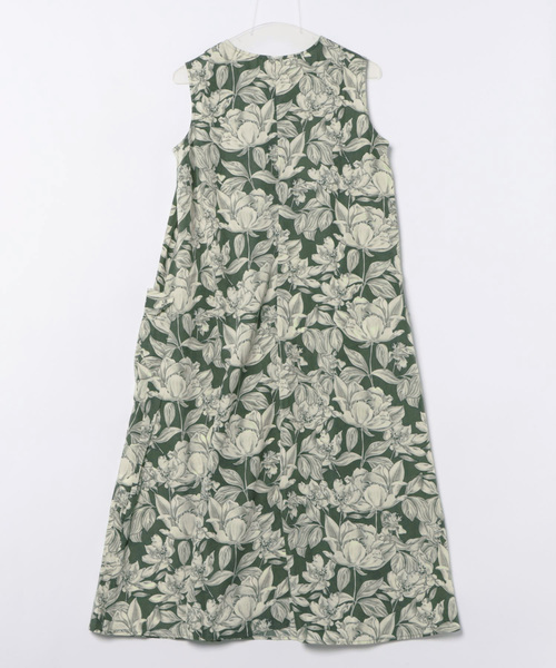 「PREFERIR」 ノースリーブワンピース LARGE グリーン レディース_画像2