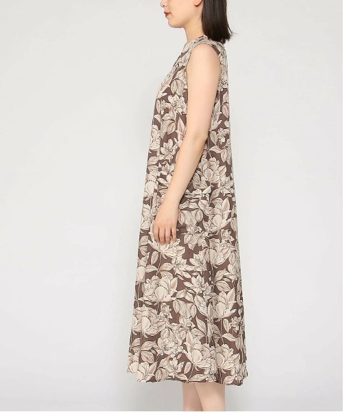 「PREFERIR」 ノースリーブワンピース LARGE グリーン レディース_画像3