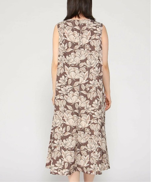 「PREFERIR」 ノースリーブワンピース LARGE グリーン レディース_画像4