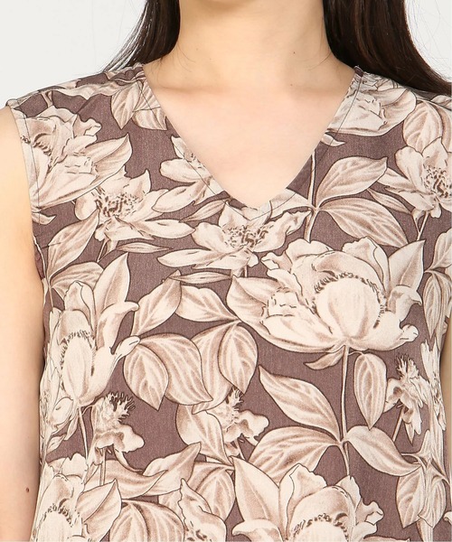 「PREFERIR」 ノースリーブワンピース LARGE グリーン レディース_画像8