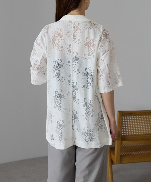 「r.」 ジャケット フリー アイボリー レディース_画像3