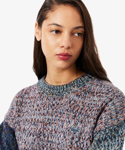 LACOSTE（ラコステ） ニット セーター ハイネックミックスカラー