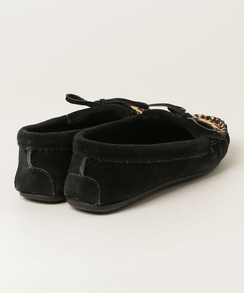 「Minnetonka」 モカシンシューズ US5 ブラック レディース_画像2