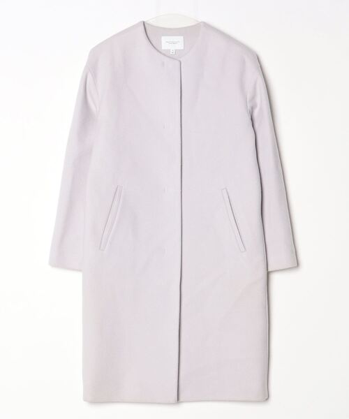 BEAUTY＆YOUTH UNITED ARROWS ノーカラーコート SMALL パープル