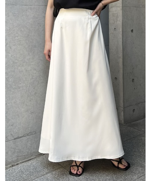 「Re:EDIT」 ロングスカート SHORT ブラック レディース_画像4