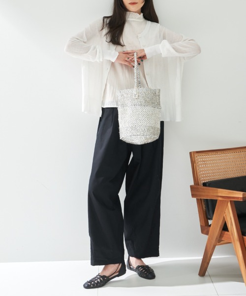 「Libra Cue」 ニットカーディガン FREE レッド レディース_画像4