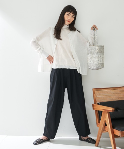 「Libra Cue」 ニットカーディガン FREE レッド レディース_画像5