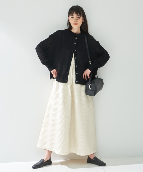 「Libra Cue」 ニットカーディガン FREE レッド レディース_画像6