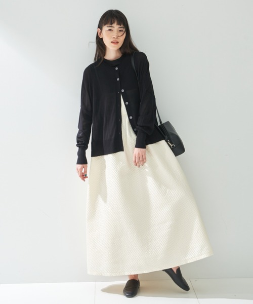 「Libra Cue」 ニットカーディガン FREE レッド レディース_画像7