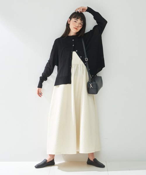 「Libra Cue」 ニットカーディガン FREE レッド レディース_画像8