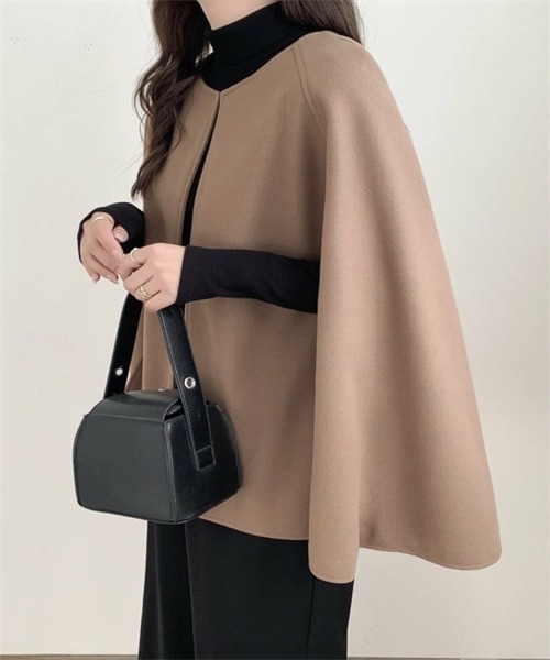 「FREE STYLISTS」 ポンチョ FREE モカ レディース_画像9