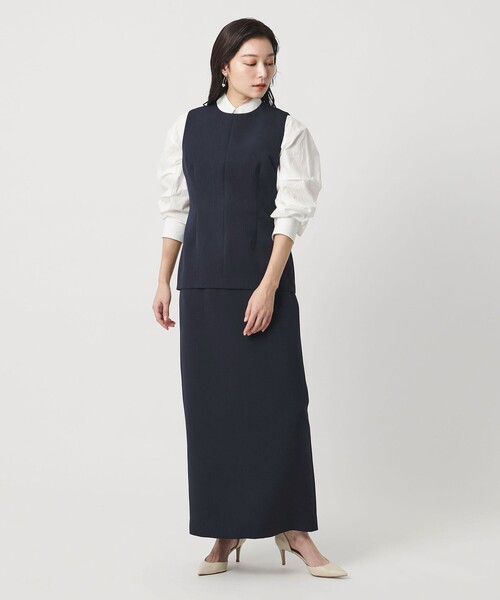 新品　MARW UNITED ARROWS トップス　 ノースリーブ　ブラウス MARW UNITED ARROWS＞ペプラム ノースリーブ ブラウス（シャツ