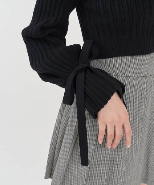 「ROYAL PARTY」 長袖ニット FREE ブラック レディース_画像10