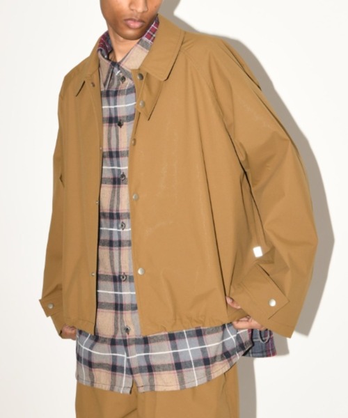 「SUPERTHANKS」 ステンカラーコート S ブラック メンズ_画像4