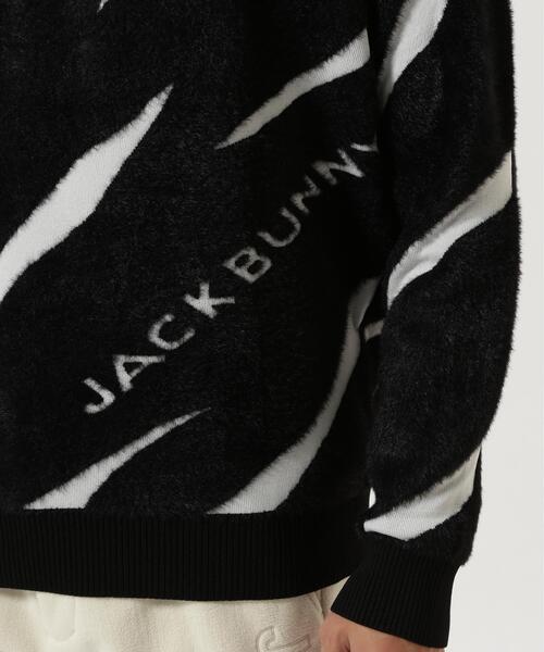 【新品タグ付】ジャックバニー　メンズ　ＬＬ　ハイネックニット　セーター　サイズ6 Jack Bunny!!（ジャックバニー） ハイネックセーター オレンジ×黒
