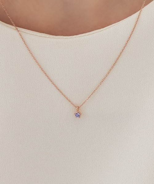 Canal4℃（カナルヨンドシー） ネックレス 「12月誕生石」シルバー