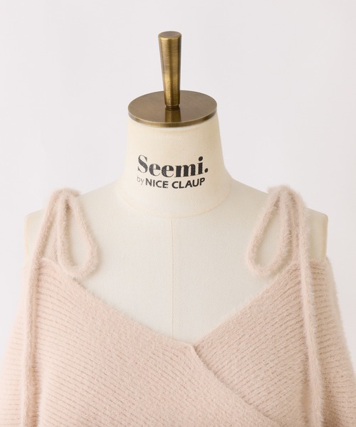 「Seemi. byNICECLAUP」 長袖ニット FREE ブラック レディース_画像3