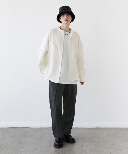 「LILL」 長袖シャツ M ホワイト メンズ_画像4