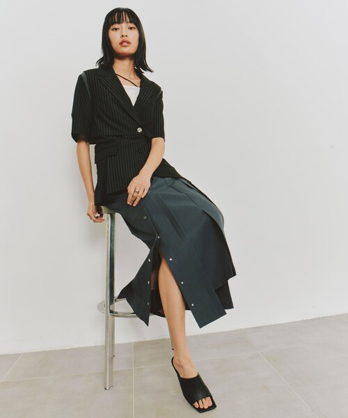 「UNITED TOKYO」 スカート 2 ネイビー レディース_画像9