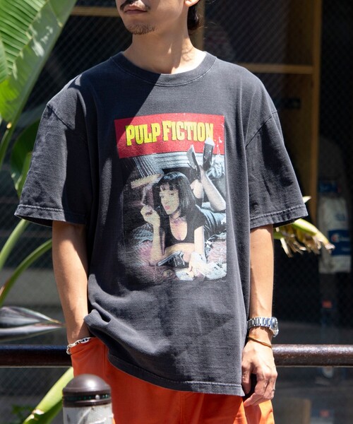 「GOOD ROCK SPEED」 半袖Tシャツ「PULP FICTIONコラボ」 L ブラック系その他2 メンズ_画像9