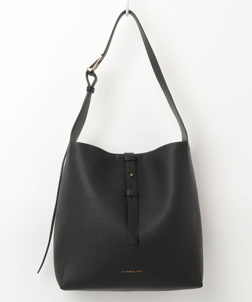 CHARLES & KEITH ブラックショルダーバッグ CHARLES ＆ KEITH（チャールズ&キース） 「CHARLES & KEITH