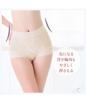ショーツ 綿混フィットレースショーツ25 ブラ...の詳細画像2