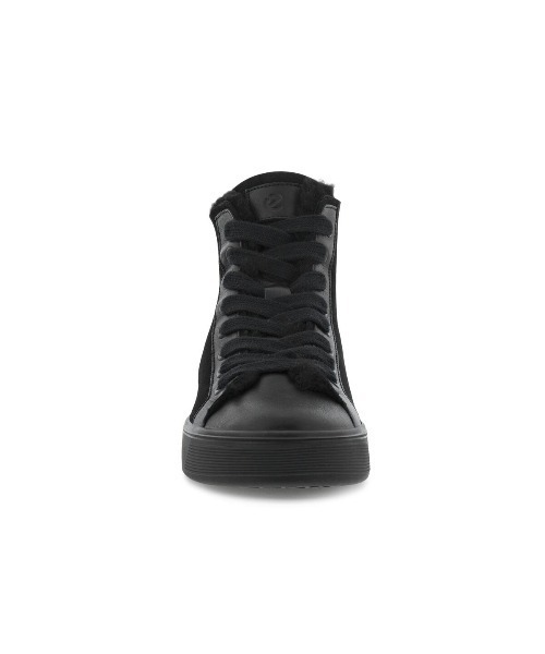 「ECCO」 ハイカットスニーカー 37 ブラック レディース_画像6