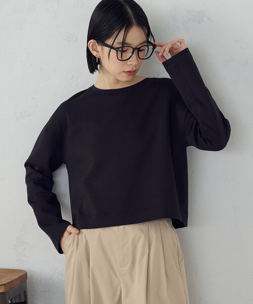 COMME CA ISM（コムサイズム） tシャツ クロップド丈 ロンT レディース