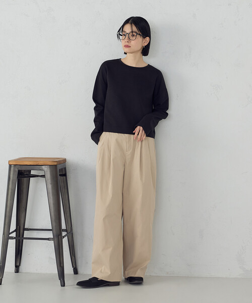 COMME CA ISM（コムサイズム） tシャツ クロップド丈 ロンT レディース