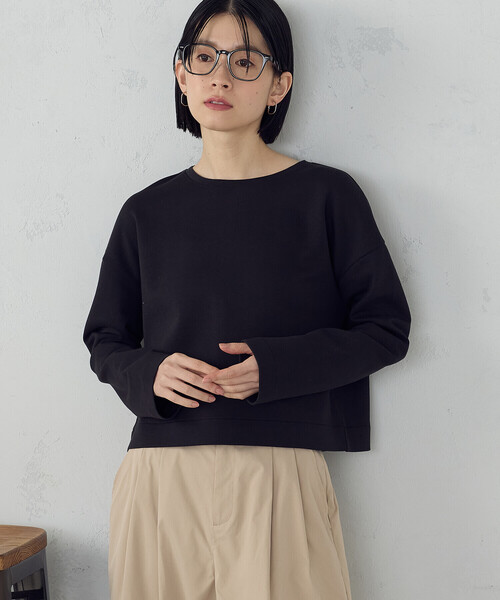 COMME CA ISM（コムサイズム） tシャツ クロップド丈 ロンT レディース