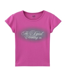X-girl（エックスガール） tシャツ 半袖 SPRAY AND CURSIVE SCRIPT