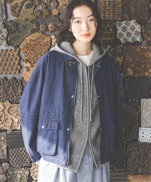 ひもちゃん 　niko and...ミリタリーリメイクジャケット　未使用 楽天市場】ダックリメイクワークジャケット niko and  ニコアンド