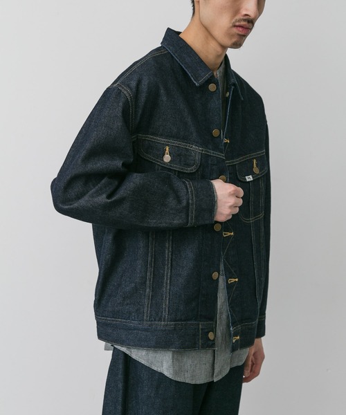 【美品】ブラック デニムジャケット Lee101×DOORS　サイズ42 Lee（リー） デニムジャケット gジャン 「別注」Lee101×DOORS JACKET