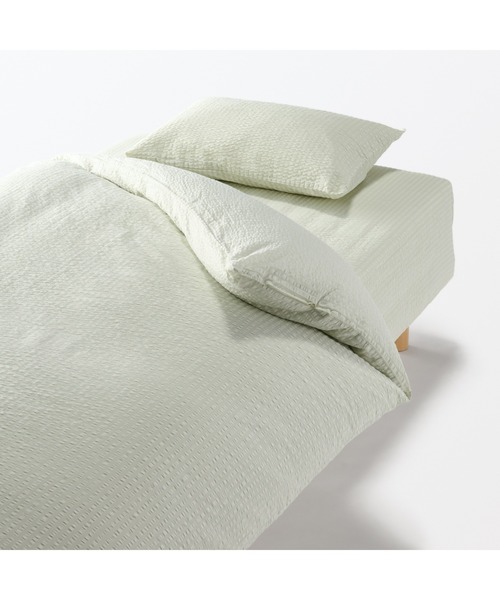 無印良品（MUJI） ベッド 寝具 綿 サッカー織 掛ふとんカバー・S